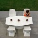 Vertex Mesa Table Vondom white