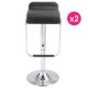 Lot de 2 Tabourets de Bar Noir KosyForm