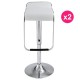 Lot de 2 Tabourets de Bar Blanc KosyForm