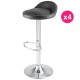 Lot de 4 Tabourets de Bar Noir KosyForm