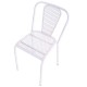 Lot de 4 Chaises en Métal Blanc KosyForm