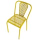 Lot de 4 Chaises en Métal Jaune KosyForm