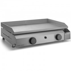 Plancha Gaz Forge Adour Base 2 Bruleurs 7200 W 60 cm Placa y Caja Inoxidable