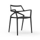 Lot de 4 Chaises Delta Vondom Noir