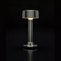 Luz de mesa Imagilights Led Wireless Collection Moments Lava Cinza Cilindro