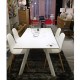 Mesa de comedor lacada en blanco 150 Posibles KosyForm