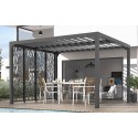 Lame orientabili bioclimatiche Pergola 11 m2 e demolitore laterale 3 m