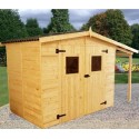 Eden Habrita Wood Garden Shelter 4.08 m² com pira de 2,08 m² e piso