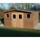 Habrita Solid Wood Garden Shelter 12.3 sqm and 42mm planks