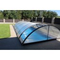 Pool shelter in Aluminum anthracite and Polycarbonate 380 x 854 x 132