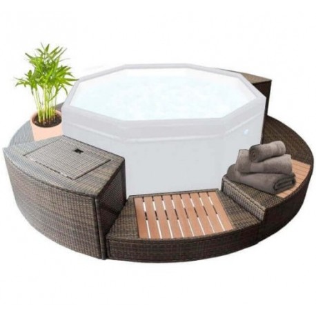 Kit de Móveis 5 módulos para Spa Octopus 4 a 6 Lugares NetSpa