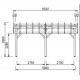 Enkelwandige houten carport 22m2 met Habrita dak