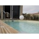 Pool Holz Ubbink Azura 400x750 H130 Liner Beige