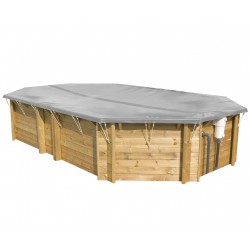 Couverture d’hiver piscines bois octogonales allongées OCTO Plus 840 BWT myPOOL