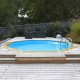 Piscine Bois Ubbink Océa 510 H120cm Liner Beige sable