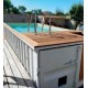 Piscine Container CosyPool Nage Plus 244x605 H150 rectangle CosyPool