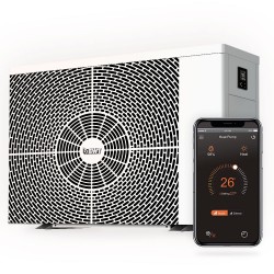 Warmtepomp BWT Inverter 17.7kW aangesloten voor Zwembad 75m3