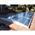 Flache Poolüberdachung Abrisol Tapia herausnehmbar 1060x440