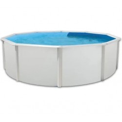 Piscine hors sol TOI Prestigio ronde 350x132 avec kit complet blanc