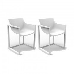 Conjunto de 2 Poltronas de Wall Street Vondom White