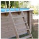 Pool Holz Sonnenwasser 490x300 H120cm Blau Liner Ubbink