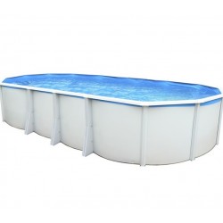 Piscina elevada TOI Ibiza Oval 730x366x132 con kit blanco completo