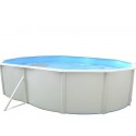 Piscina fuori terra TOI Mallorca ovale 550x366xH120 con kit estivo completo Bianco