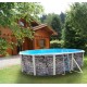 Piscina elevada TOI Stone Grey ovalada 550x366xH120 con kit completo