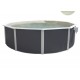 Above ground pool TOI Magnum round 350x132 Anthracite