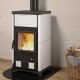 PoPoêle à bois récupérateur de chaleur La Nordica Concita 2.0 13kW Blanc