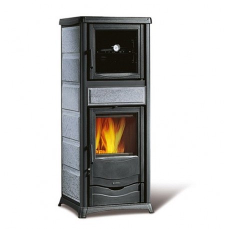 Fogão a lenha com forno Nordica Extraflame Rossella plus 9.1kW Liberty burgundy