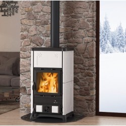 Stufa a legna Nordica Extraflame Fedora 8.3kW Bianco Infinity