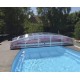 Abri de Piscine Bas Abrisol télescopique Chypre 6.29x4m sans rails