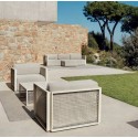 Lounge armchair Vondom The Factory aluminium Ecru