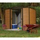 Habrita Metal Garden Shed 254x181xh201 Porte Scorrevoli