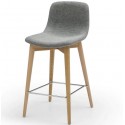 Set van 2 stoelen Werkblad Aty Grijs Stof Onderstel Ash VeryForma