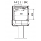 Ferlux Enya 100 central foot wood stove 12.5 kW