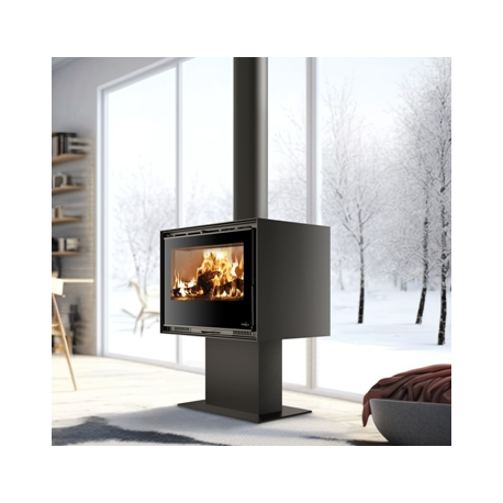 Poêle à Bois Ferlux Enya 80 pied central 9.6 kW