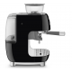 Máquina de café espresso Smeg 50's con molinillo negro cromado