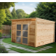 Poolhouse Log Shelter 28mm Bahia Habrita 10m2