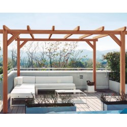 Vrijstaande houten pergola Sitges 400x300cm 12m2