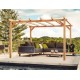 Pergola autoportée en bois Linares 400x300cm 12m2