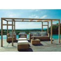 Freestanding pergola in raw wood Granada 600x300cm 18m2