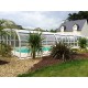 Mid-height pool enclosure Abrisol Tabarca Fixed veranda 12.9x550m