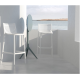 Conjunto de 4 banquetas altas Ibiza Counter preto Vondom