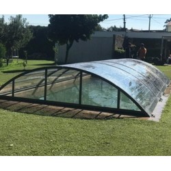 Low Pool Enclosure Lanzarote Removable Enclosure 13x5.7m