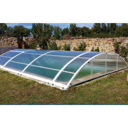 Low Pool Enclosure Lanzarote Removable Enclosure 10.8x6.7m