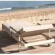 Esemble de 2 Chaises Loungues Sun Lounger Hamptons avec Table basse Vondom