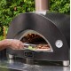 Moderno 1 Alfa Forni Pizza Oven met Antiek Rood Hout