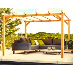 Linares wooden freestanding pergola 6x4m 24m2